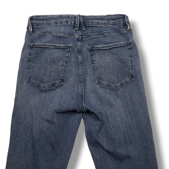 Good American Good Waist Skinny Jeans Womens 8 Ripped High Waist - Picture 7 of 9